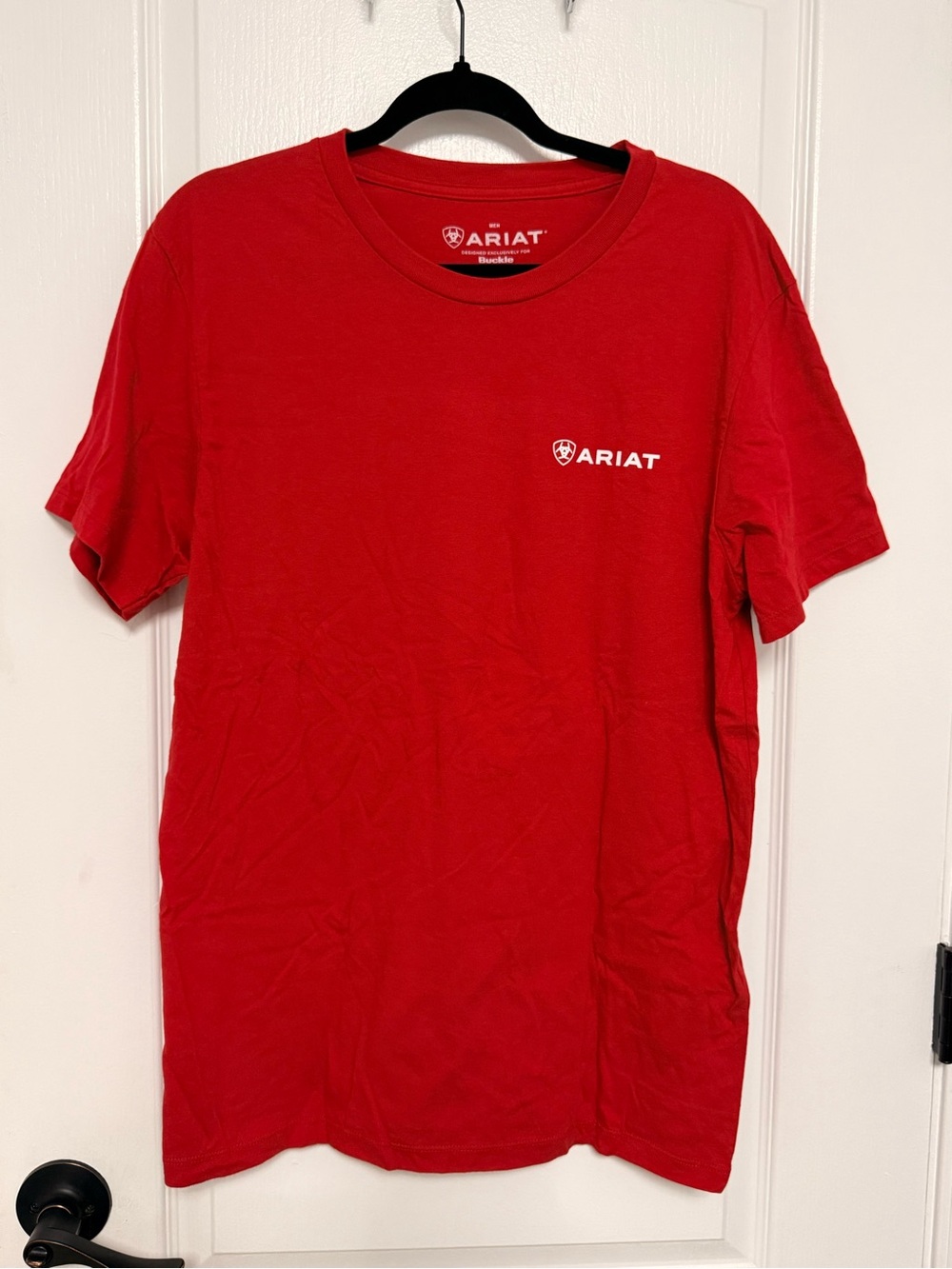 Ariat Red Short Sleeve Crewneck Logo Tee